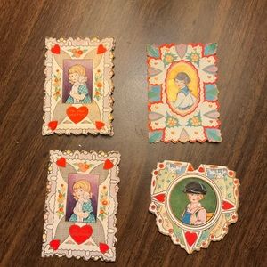 Antique valentines cards 1915-1920 Great condition for their age!